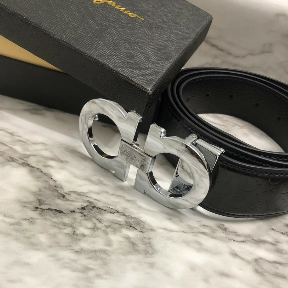 Salvatore Ferragamo Silver Gancini Belt (NWOT)